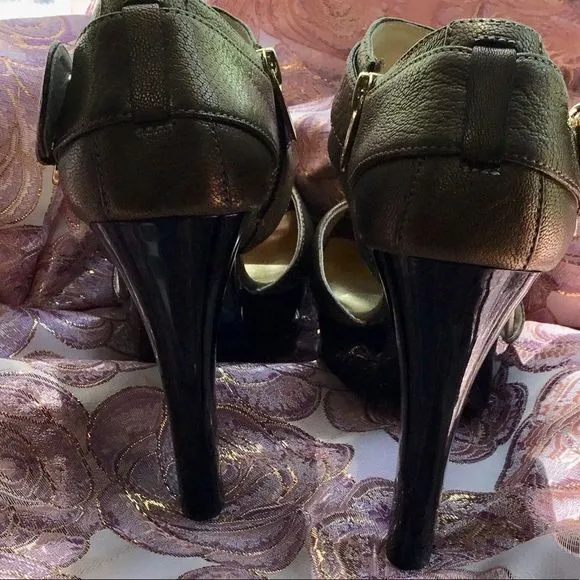 MICHAEL Michael Kors Bronze Gold Heels