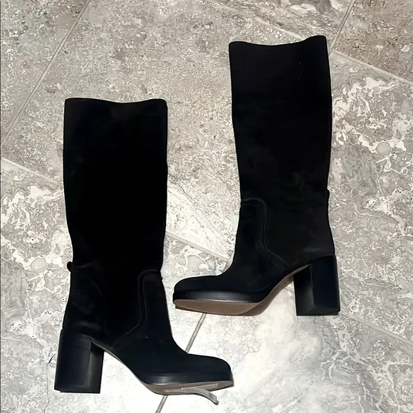 Michael Michael Kors Hayden Block-Heel Boots in Black, NWT, Size 11