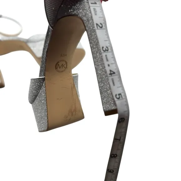 MICHAEL Michael Kors Martina Glitter Mesh Peep-toe Platform Pump | US 9.5