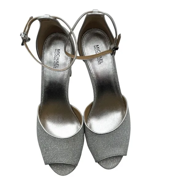 MICHAEL Michael Kors Martina Glitter Mesh Peep-toe Platform Pump | US 9.5