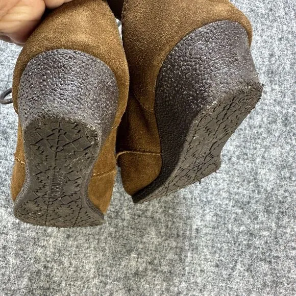 Minnetonka Shoes Women 5 Brown Boots Wedge Heel Chukka Wedge 373