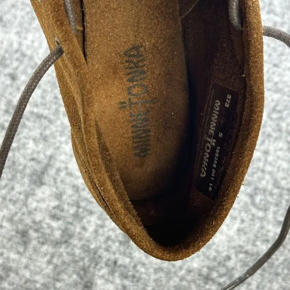 Minnetonka Shoes Women 5 Brown Boots Wedge Heel Chukka Wedge 373