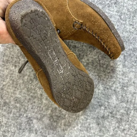 Minnetonka Shoes Women 5 Brown Boots Wedge Heel Chukka Wedge 373