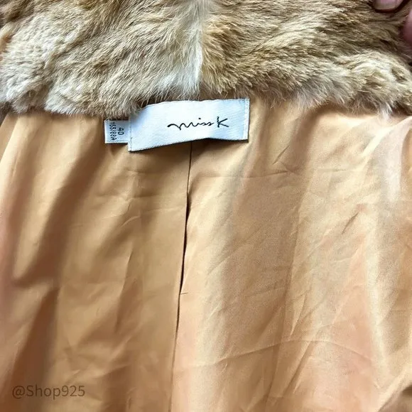Misk Animal Pattern Tan Vest Size 40