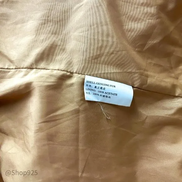 Misk Animal Pattern Tan Vest Size 40