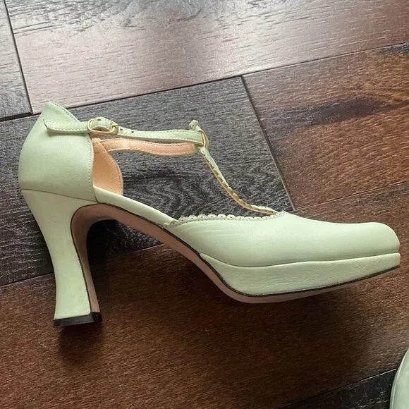 Miss Candyfloss and Ana Monsalve vintage look womens pumps heels shoes size 39 o