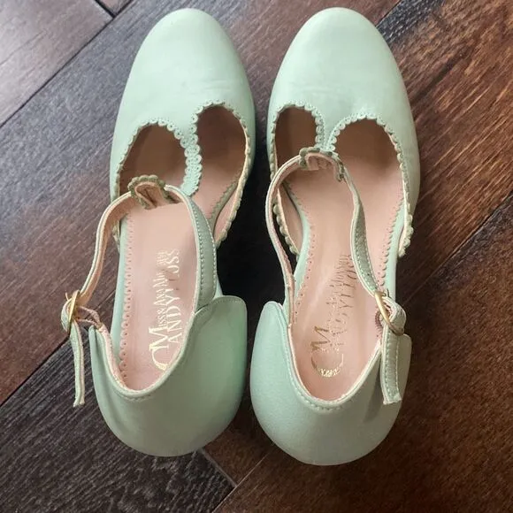 Miss Candyfloss and Ana Monsalve vintage look womens pumps heels shoes size 39 o