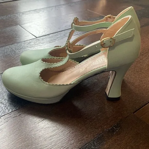 Miss Candyfloss and Ana Monsalve vintage look womens pumps heels shoes size 39 o