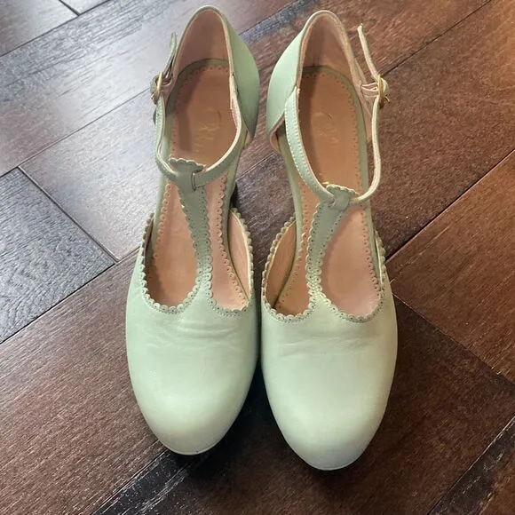 Miss Candyfloss and Ana Monsalve vintage look womens pumps heels shoes size 39 o