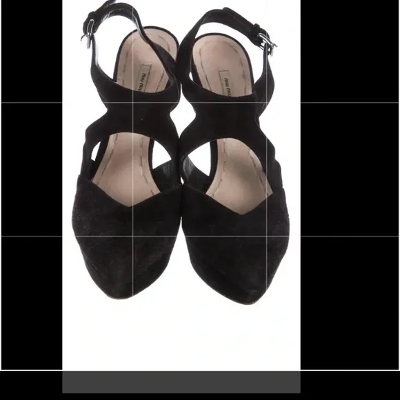 Miu Miu Shoes Pumps Strappy Suede Heeled size 9​​