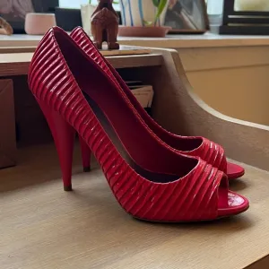 Miu Miu Vernice Platform Patent Leather Shoes