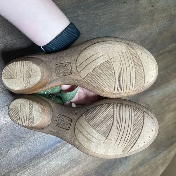 MIZ MOOZ‎ New York Coolidge Leather Heeled Sandals EU Size 38 Green NEW WITH BOX