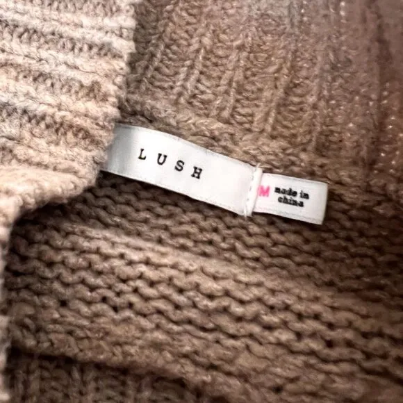 Mock Neck Color Block Sweater