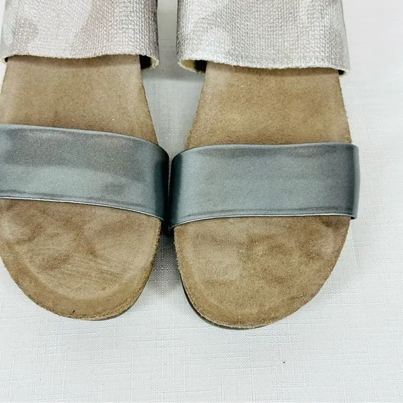 Munro Pisces Size 7 SS Metallic Camo Slingback Sandals