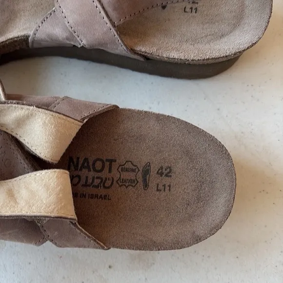 Naot Krista Women's Sandals Slingback Wedge‎ Size 42 NWOT