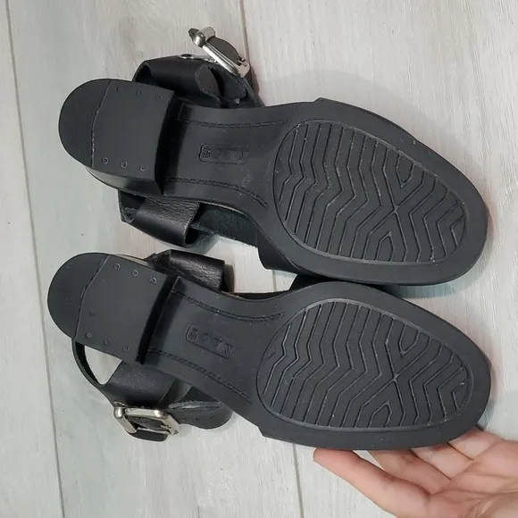 Naot Womens Ankle Leather Heels Sandals shoes sz 39/8