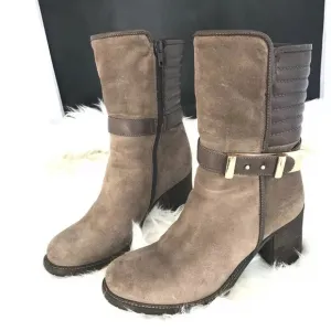 Napoleoni Boots Made in Italy Brown Block Heel SB2