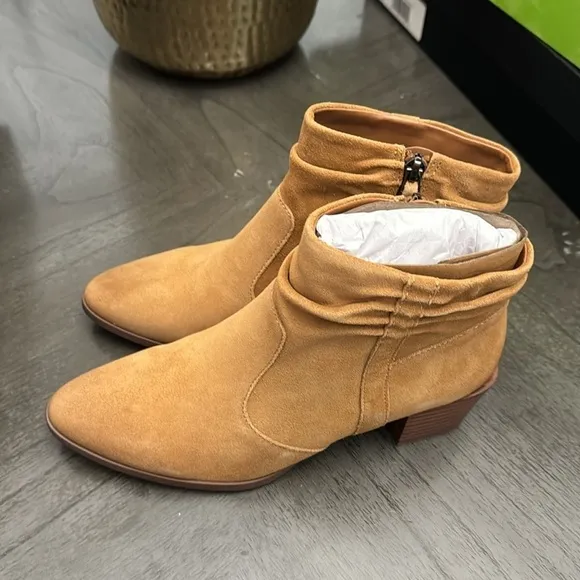 NATURALIZER Gina Womens Leather Block Heel Ankle Boots