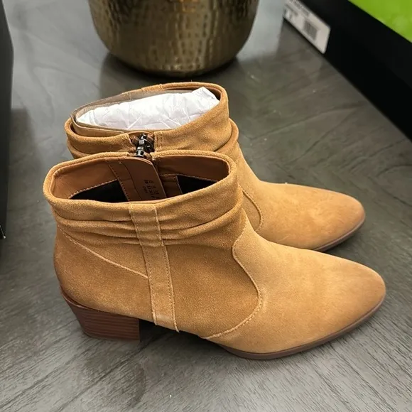 NATURALIZER Gina Womens Leather Block Heel Ankle Boots