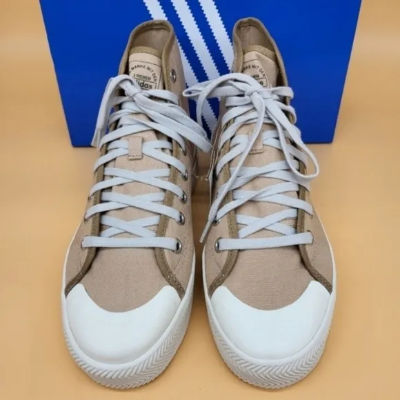 New Adidas Nizza 2 Platform 'Pale Nude' Men's Shoes Size 9