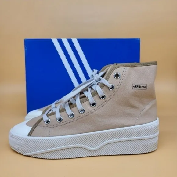New Adidas Nizza 2 Platform 'Pale Nude' Men's Shoes Size 9