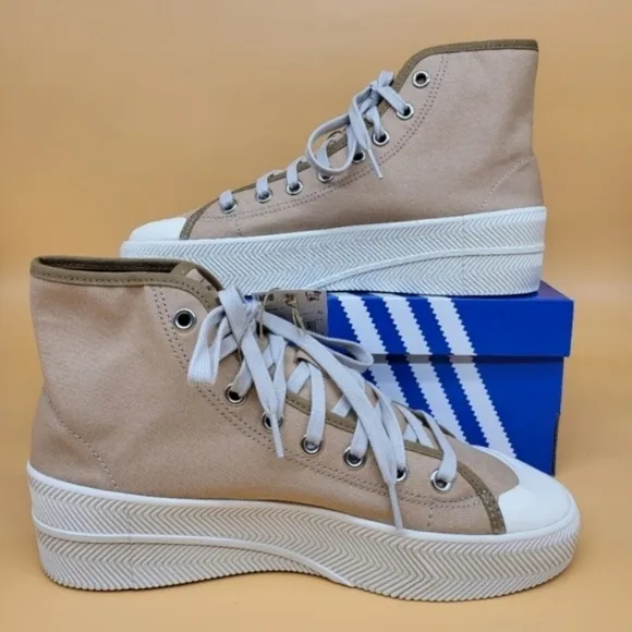 New Adidas Nizza 2 Platform 'Pale Nude' Men's Shoes Size 9