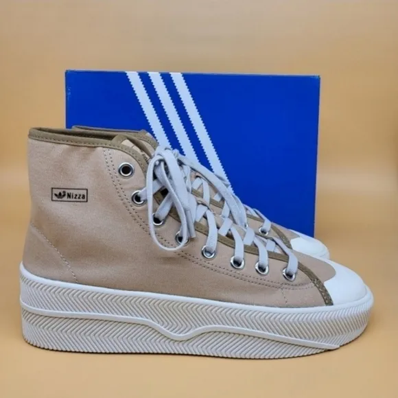 New Adidas Nizza 2 Platform 'Pale Nude' Men's Shoes Size 9