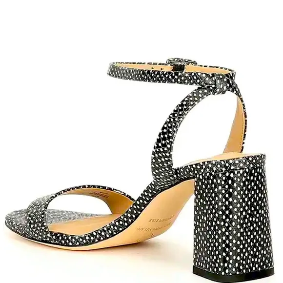New Antonio Melani Polka Dot  Ankle Strap  Sandals