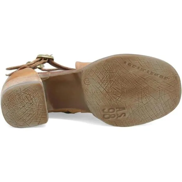 New A.S.98 Naldo Camel Fango Tan sandals 41 10 adorable unique as98 as98