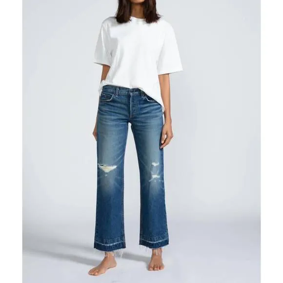 NEW ASKK NY low rise straight leg jeans in berkley