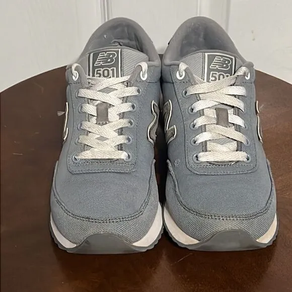 🔥🔥NEW BALANCE 501 Running Shoes Gray - Women Sz 8 - EXCELLENT Condition