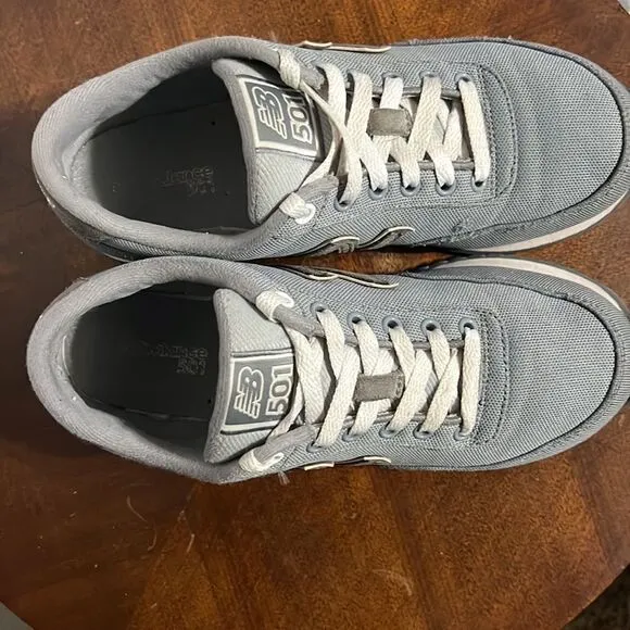 🔥🔥NEW BALANCE 501 Running Shoes Gray - Women Sz 8 - EXCELLENT Condition