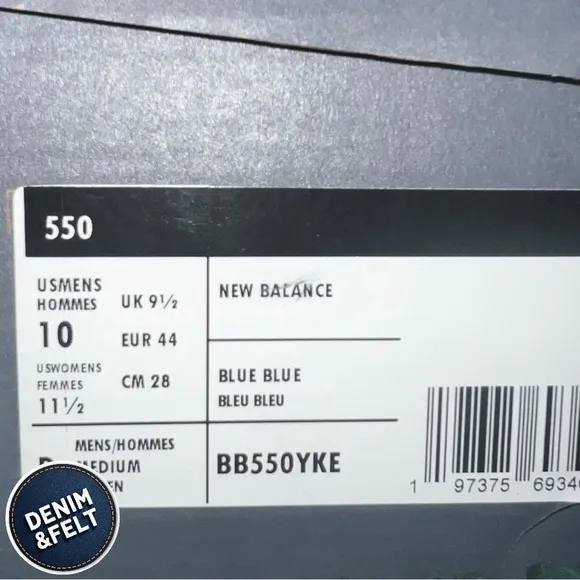 New Balance 550 Chrome Blue/White Men's Casual Sneakers/Shoes | NEW/NIB!!