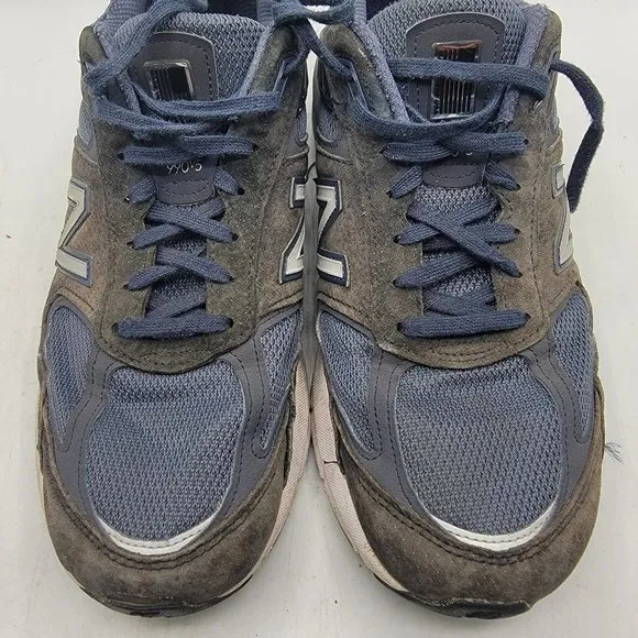 New Balance 990 Mens Navy Blue Low Top Athletic Casual Shoes