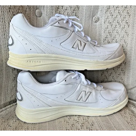 New Balance Mens 577 USA 577MW White Casual Shoes Sneakers Size 14 D