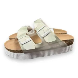NEW Birkenstock Women's Size 9 Arizona Grooved Vegan Platform Papillio Sandals