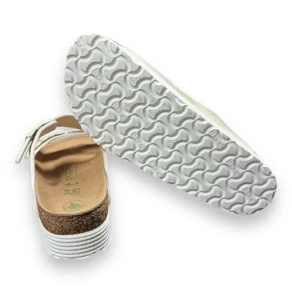 NEW Birkenstock Women's Size 9 Arizona Grooved Vegan Platform Papillio Sandals
