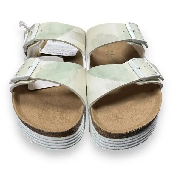 NEW Birkenstock Women's Size 9 Arizona Grooved Vegan Platform Papillio Sandals