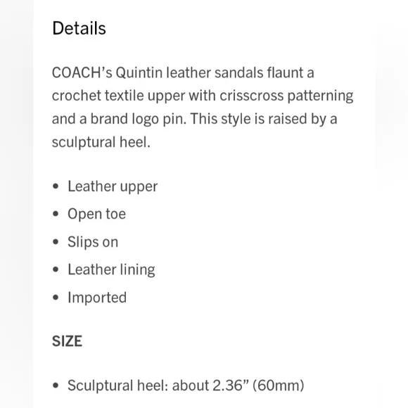 NEW COACH’s Quintin 60MM Crochet leather sculptural heel sandalsBarbie Pink