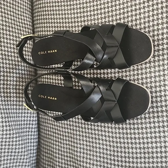 New Cole Haan Crystal Wedge Sandal