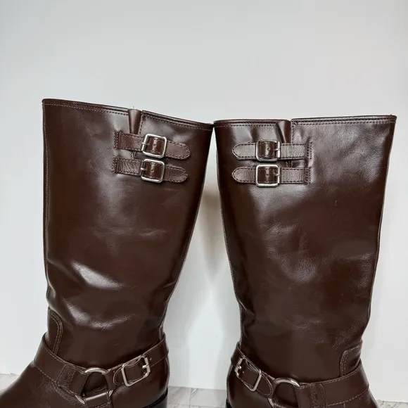 New! Dolce Vita Evi Brown Leather Harness Boot 8 1/2