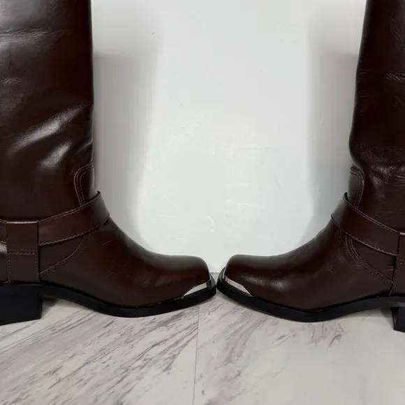 New! Dolce Vita Evi Brown Leather Harness Boot 8 1/2