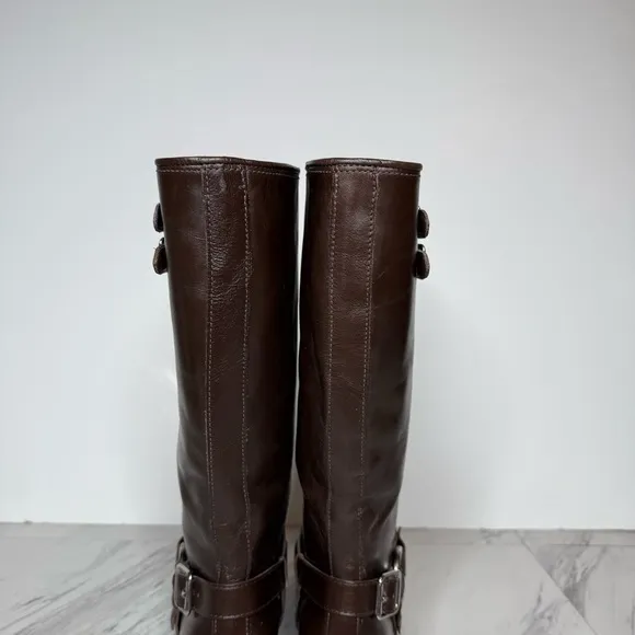 New! Dolce Vita Evi Brown Leather Harness Boot 8 1/2