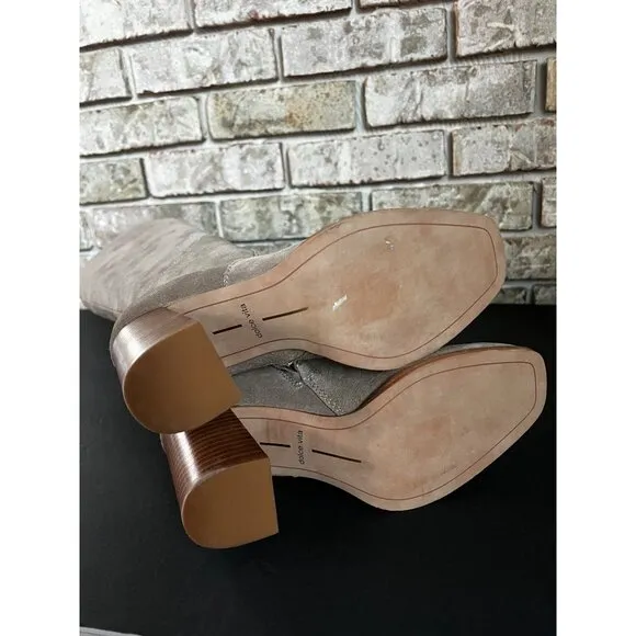 NEW Dolce Vita Flin knee high suede camel boots size 6