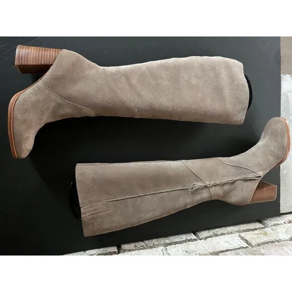 NEW Dolce Vita Flin knee high suede camel boots size 6