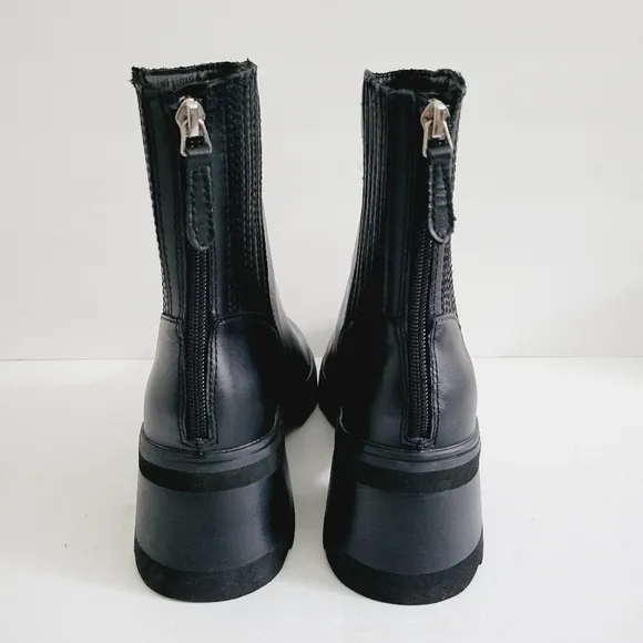 NEW Dolce Vita  Martey H2O Zipper Closure Block Heel Chelsea Wide Boots Size 7.5