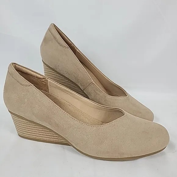 NEW  Dr Scholls Women's Be Ready Toasted Taupe Pumps Shoes Sz 11M NIB