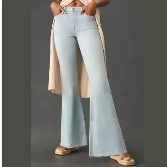 NEW Frame Le Easy Flare Jean in Clarity size 34