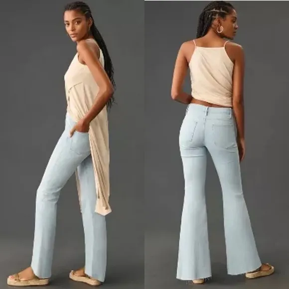NEW Frame Le Easy Flare Jean in Clarity size 34