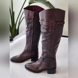New! || FRANCO SARTO || Colt, knee high, riding boot, brown, leather, sz 9.5